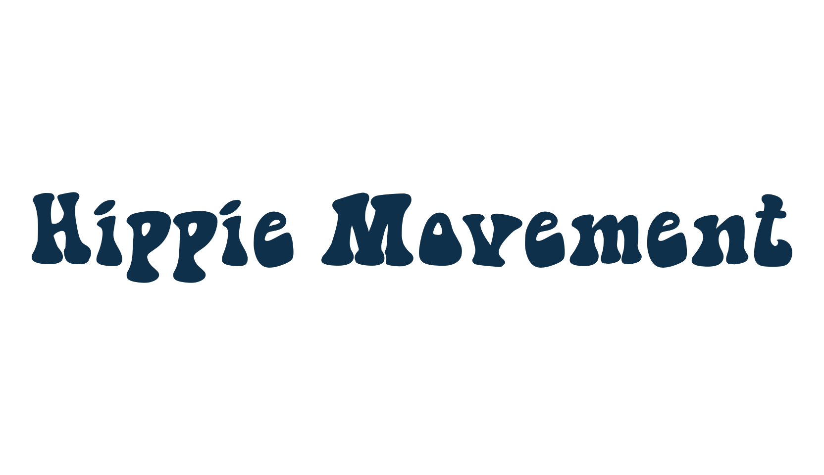 Hippie Movement, fancy groovy decorative font preview