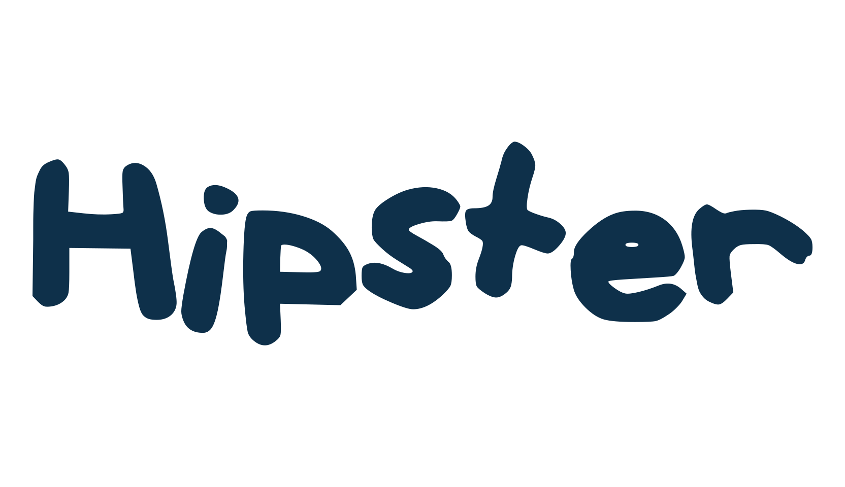 Hipster, script handwritten fancy decorative calligraphy font preview