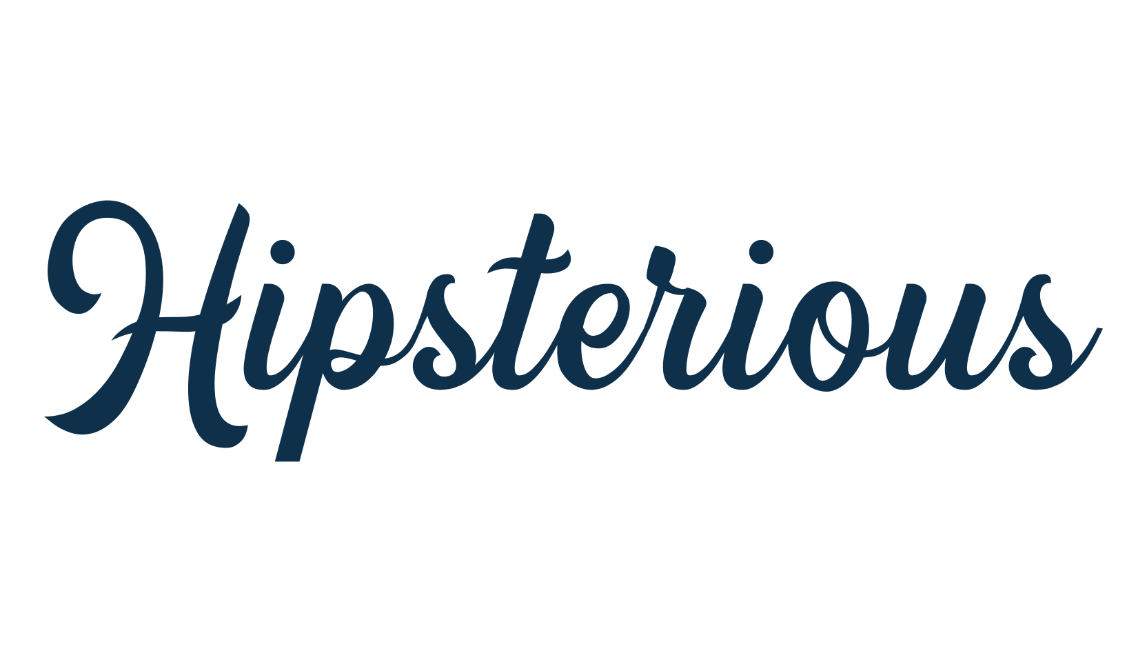 Hipsterious, fancy various decorative script calligraphy font preview