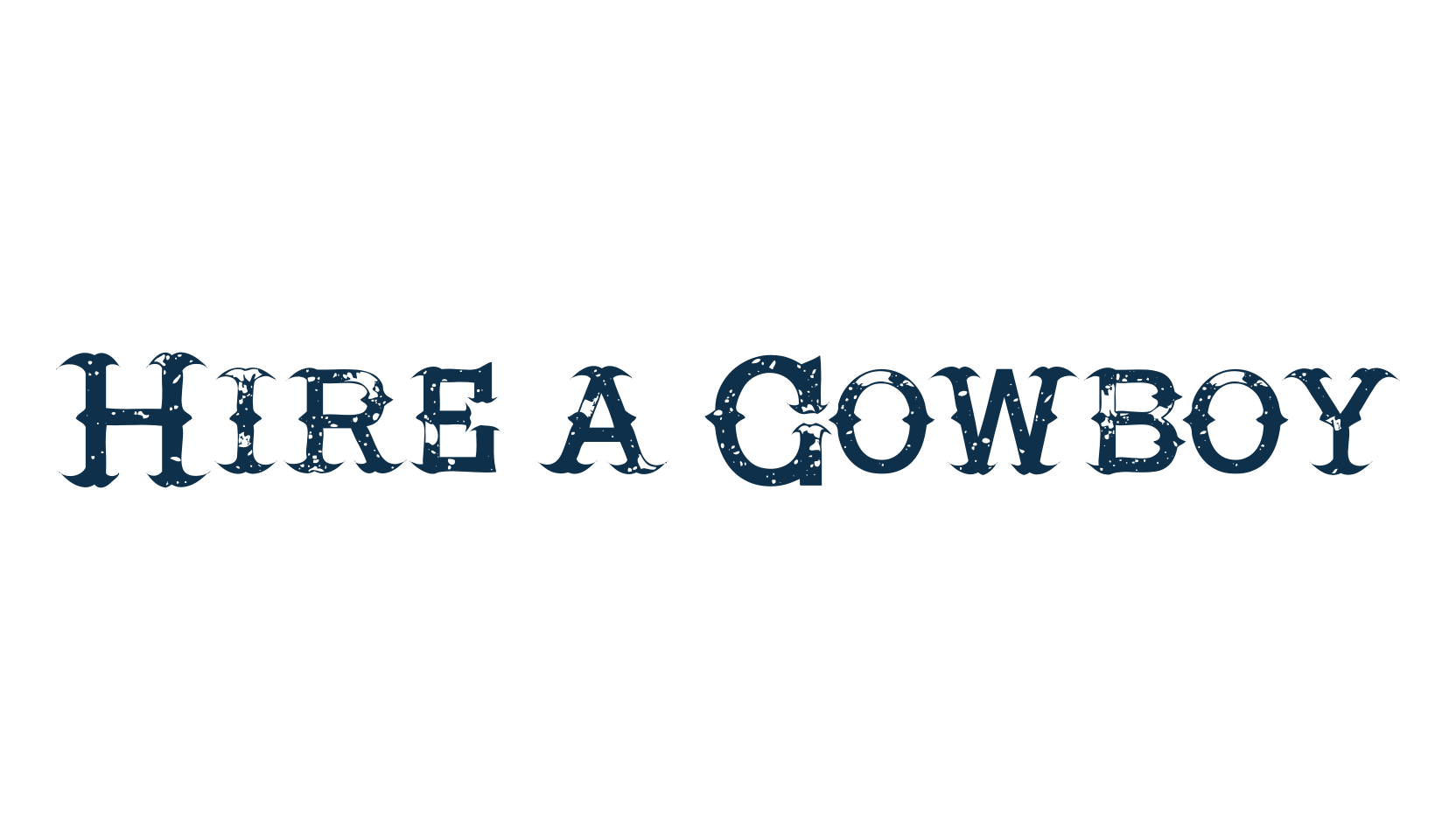 Hire a Cowboy, western font preview