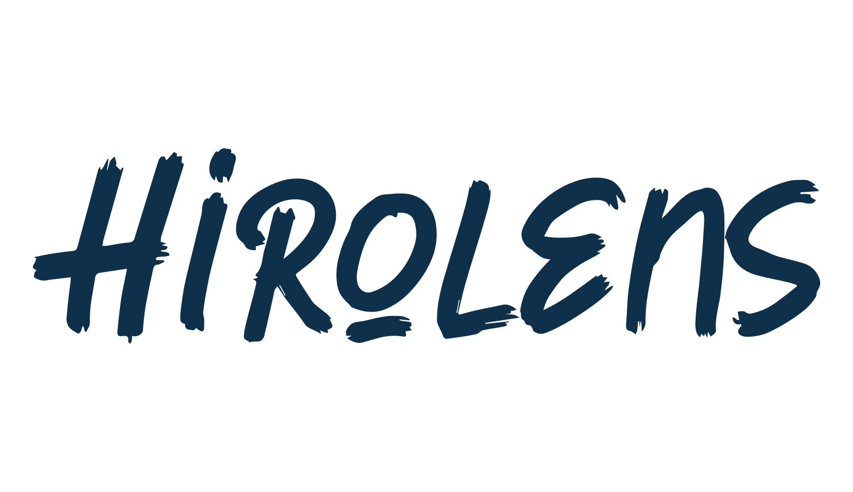 Hirolens, script brush fancy decorative calligraphy font preview