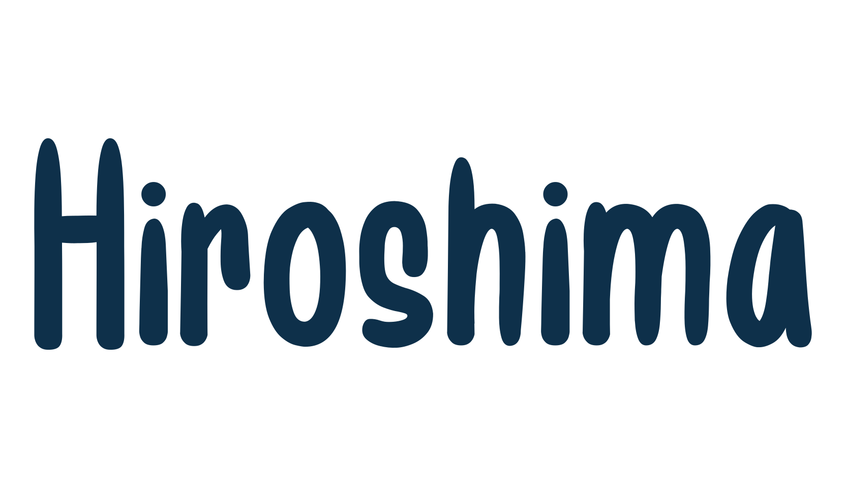 Hiroshima (hiroshima-6), display market font preview