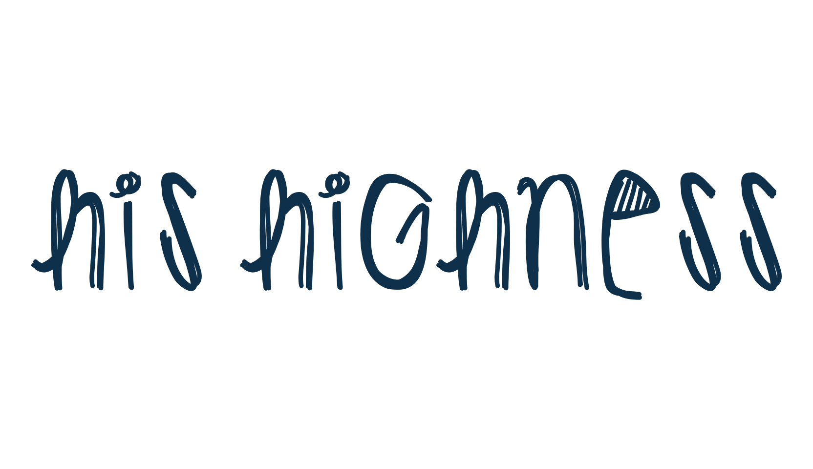 His Highness, display market font preview