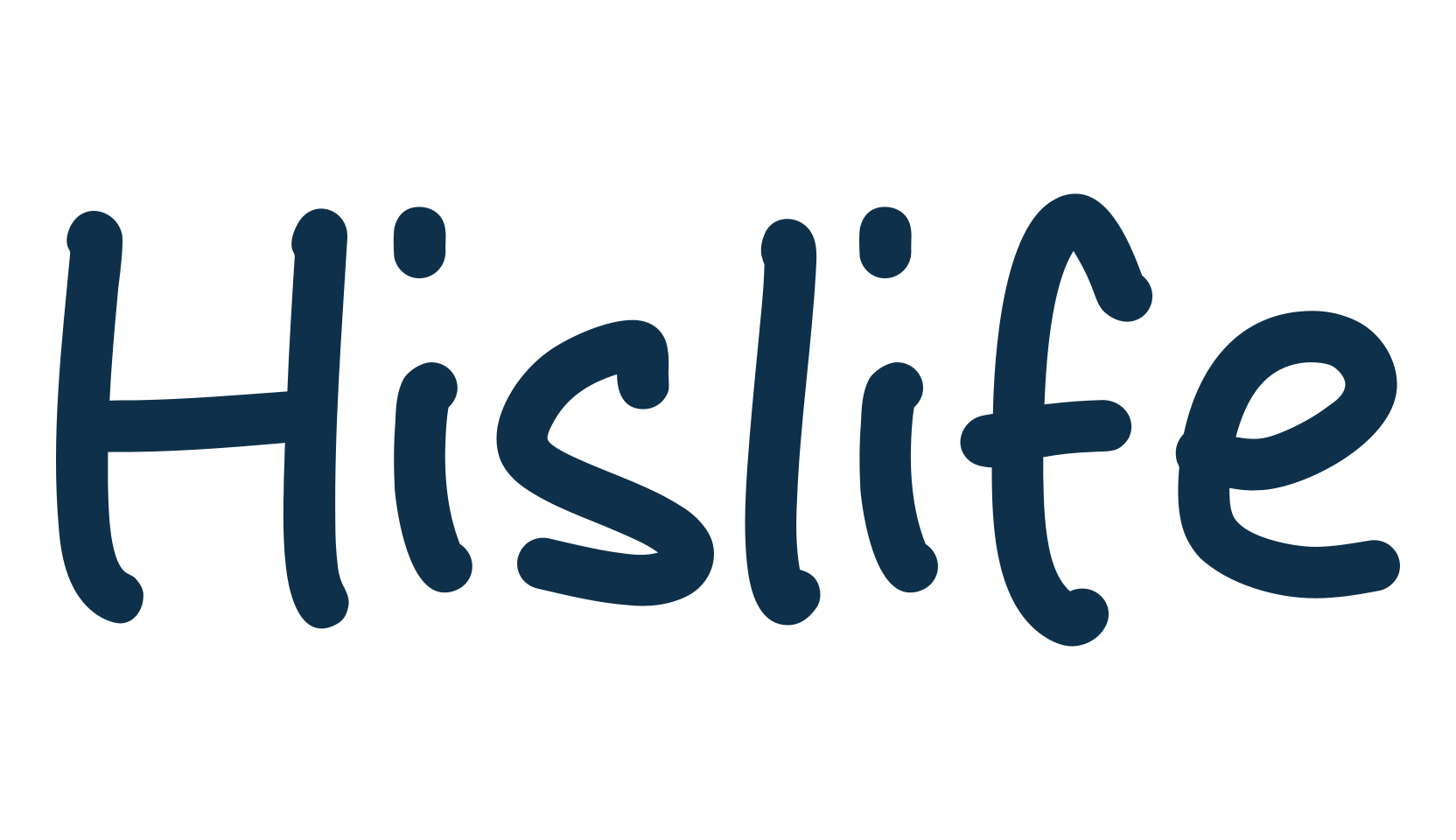 Hislife, script handwritten fancy decorative calligraphy font preview