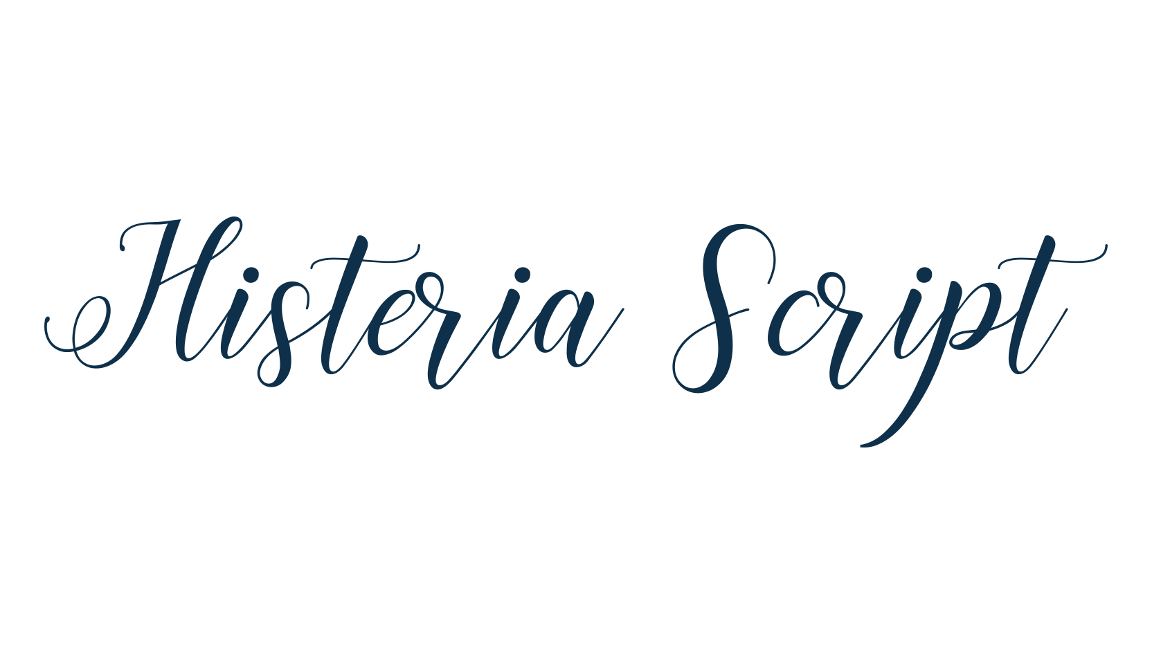 Histeria Script, script calligraphy fancy decorative font preview