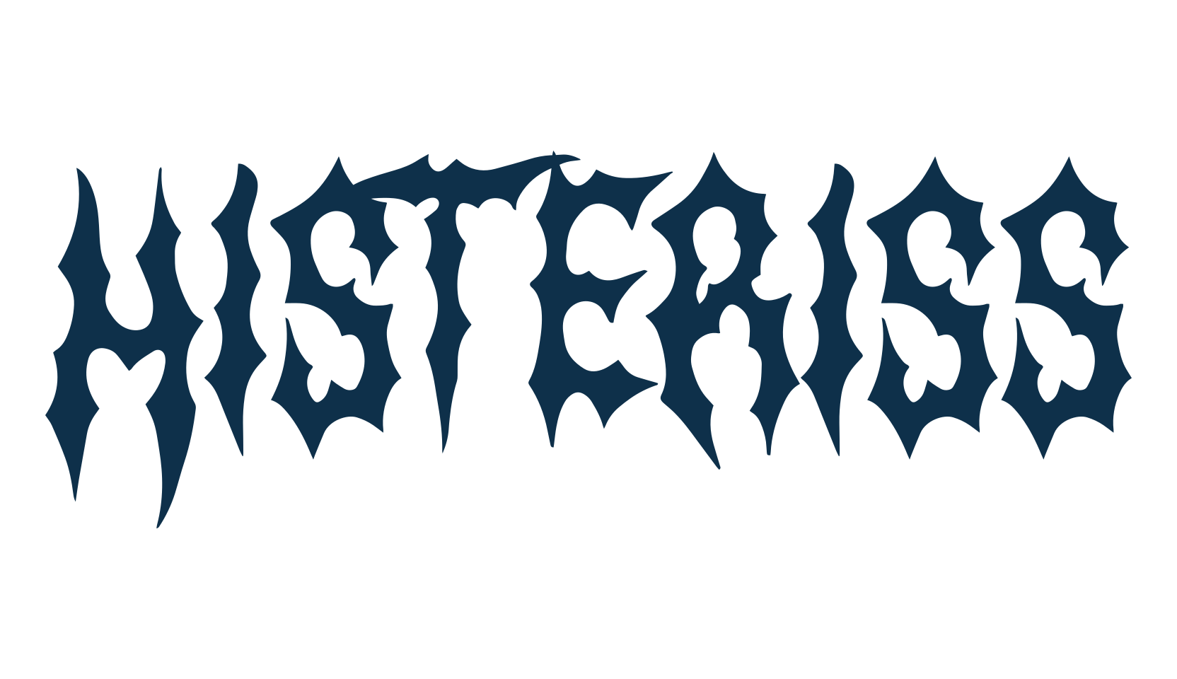 Histeriss, gothic modern font preview