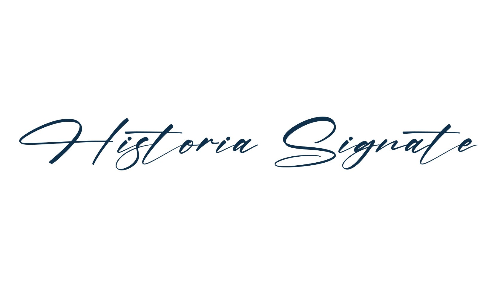 Historia Signate, script handwritten fancy decorative calligraphy font preview