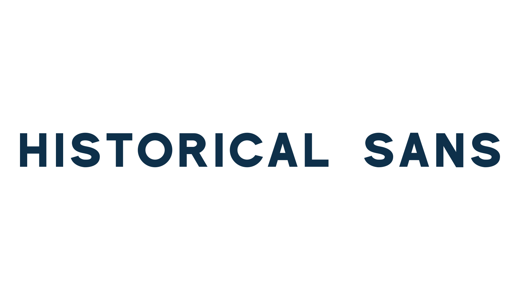 Historical Sans, basic sans serif font preview