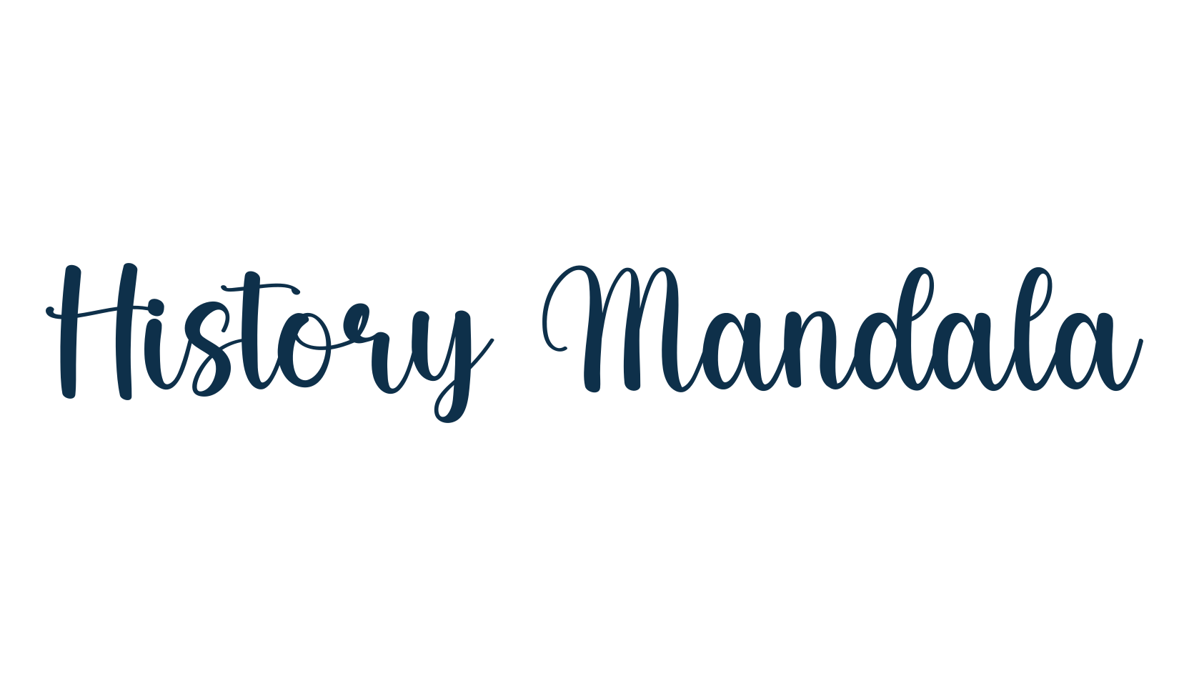 History Mandala, script handwritten fancy decorative calligraphy font preview