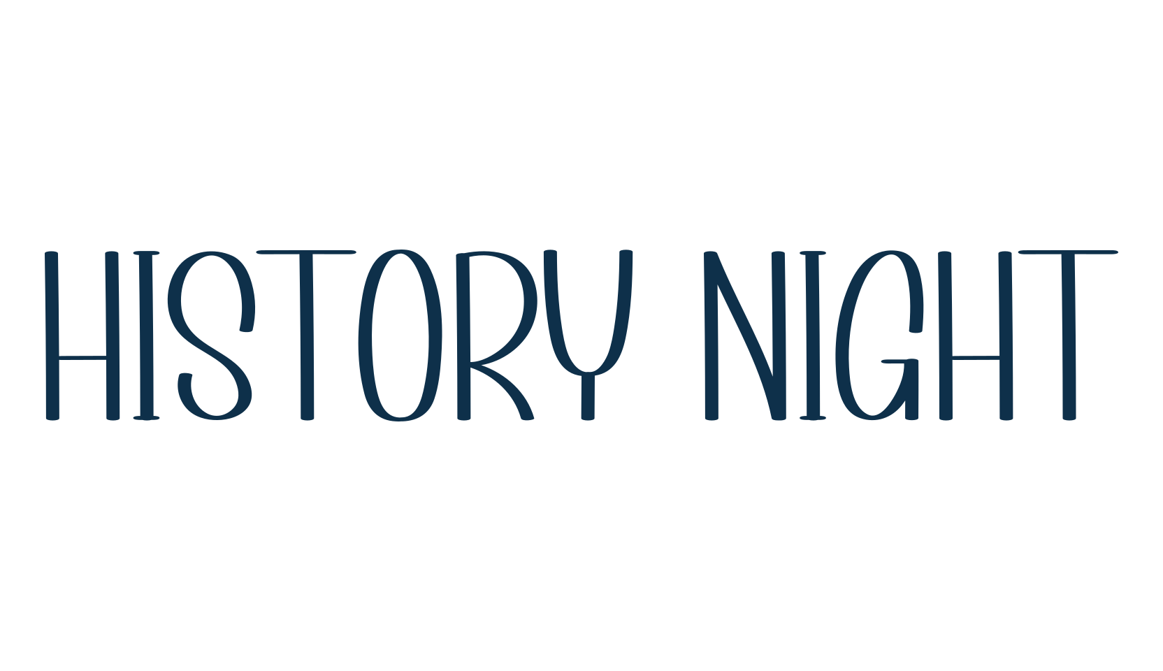 History Night, script handwritten fancy decorative calligraphy font preview