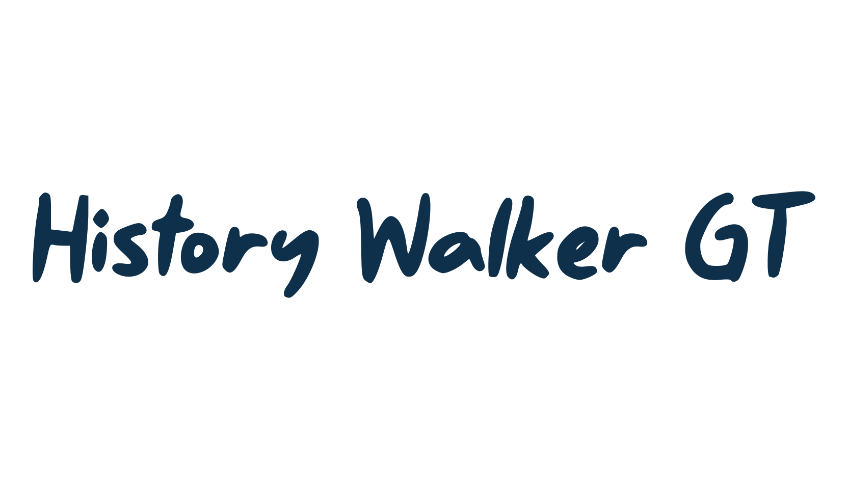 History Walker GT, handwriting font preview
