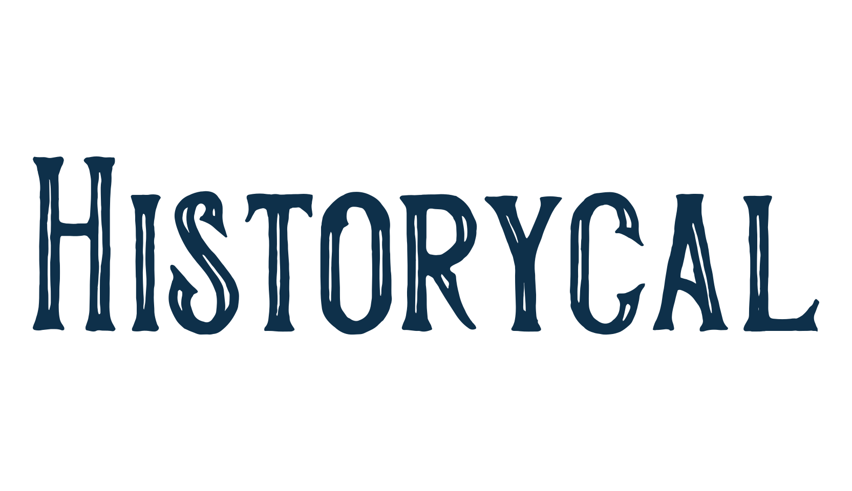 Historycal, retro font preview
