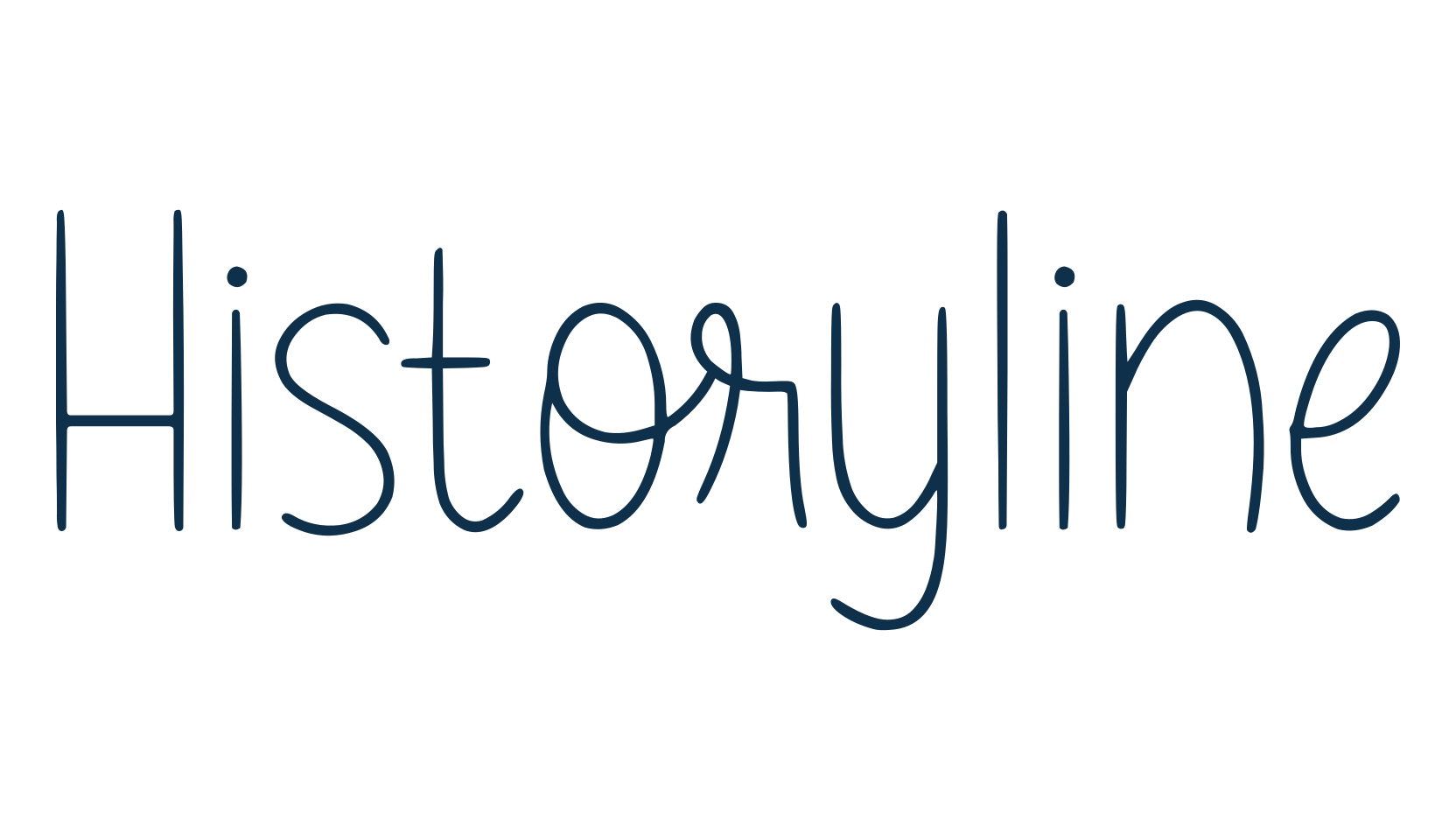 Historyline, handwriting font preview