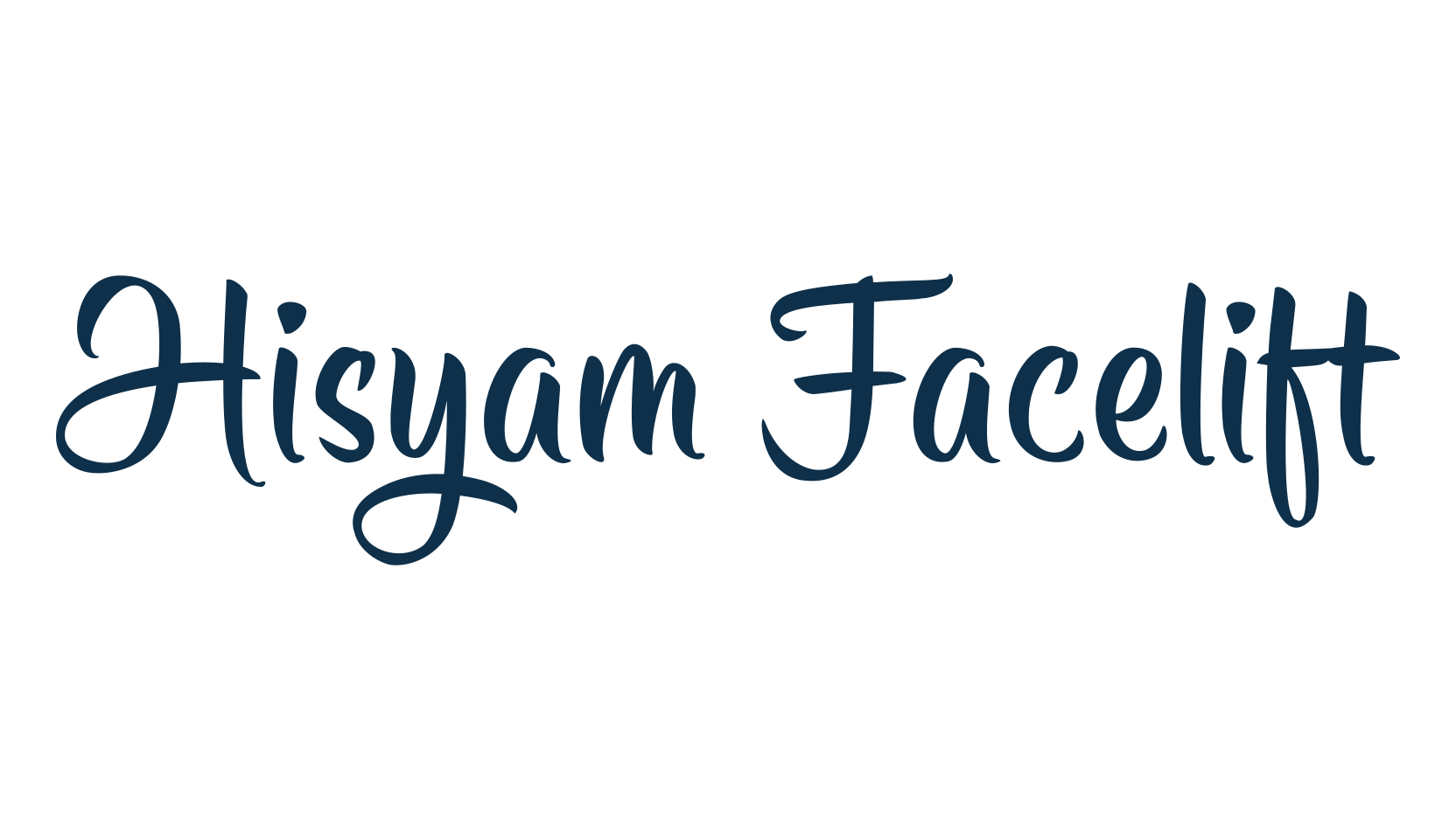 Hisyam Facelift, brush font preview