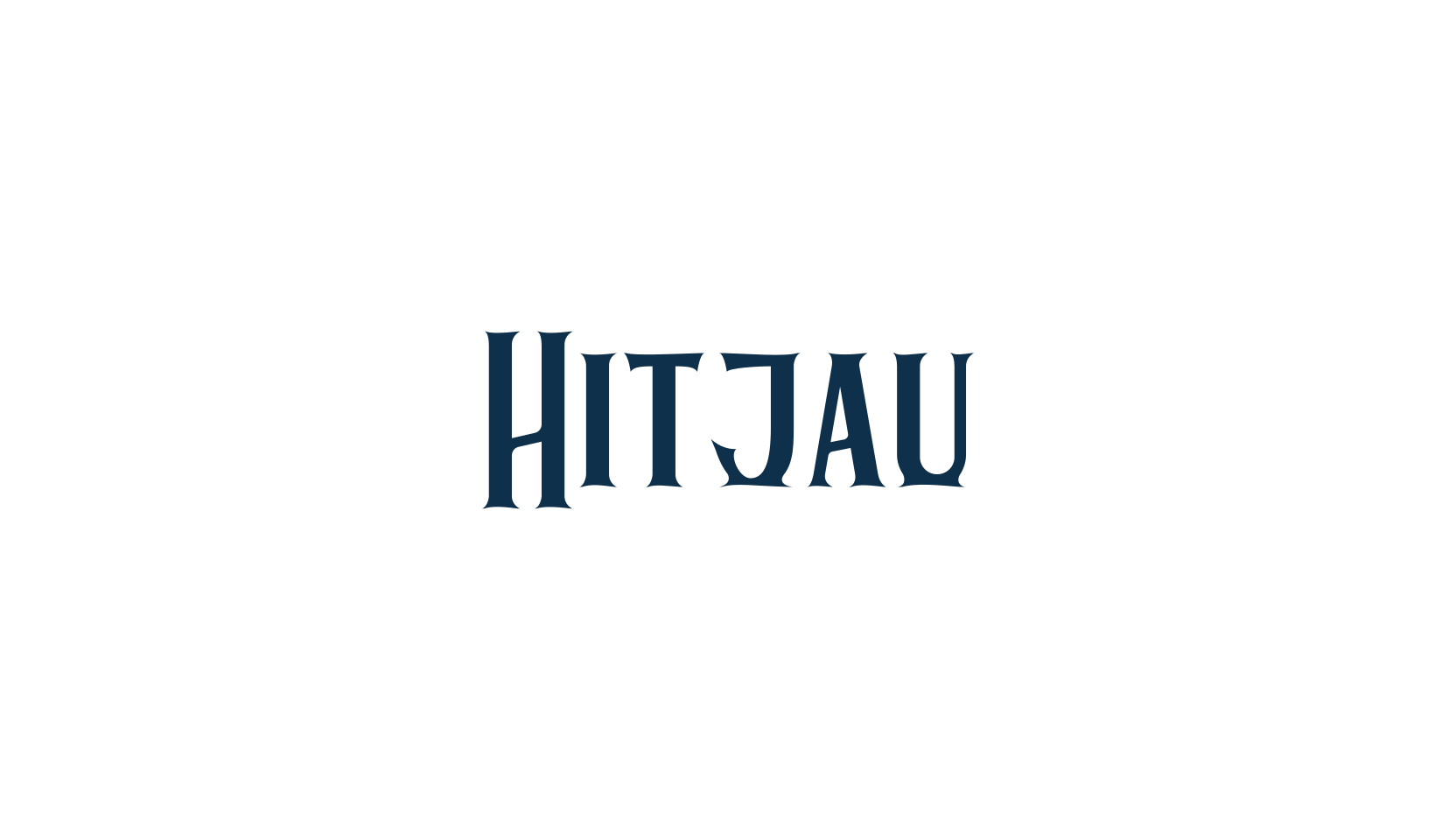 Hitjau, fancy retro decorative font preview