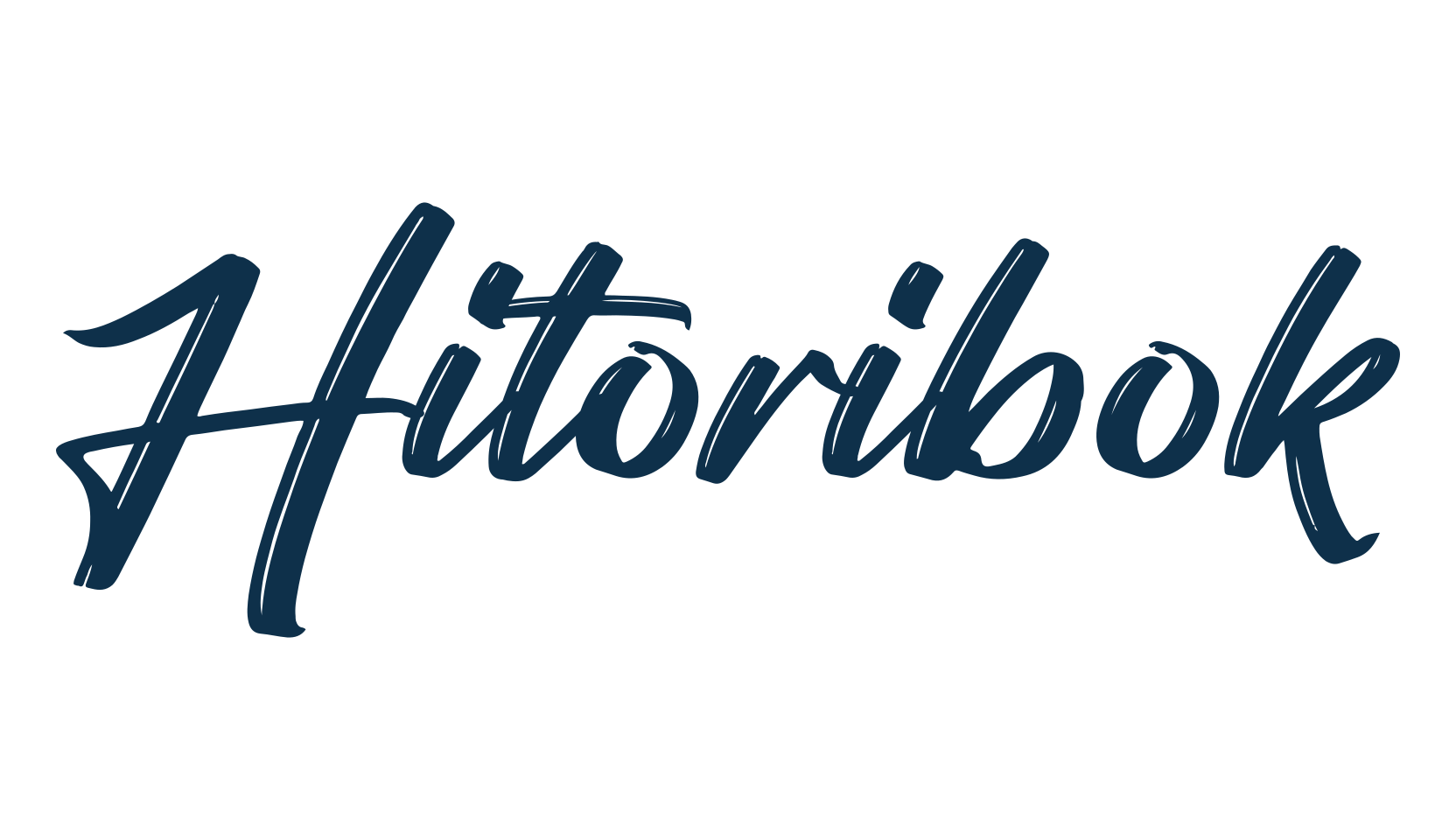 Hitoribok, brush font preview