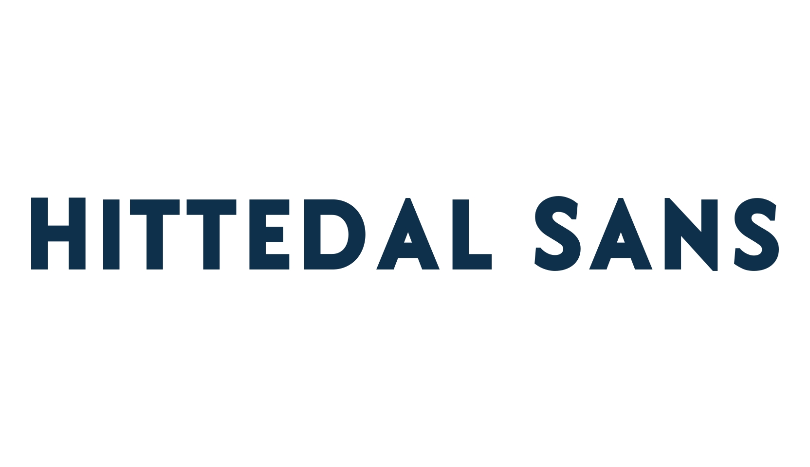 Hittedal Sans, sans serif font preview