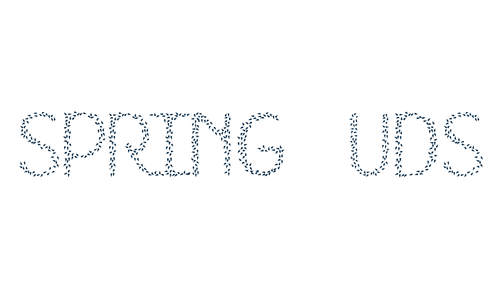 HKH Spring Buds, decorative font preview