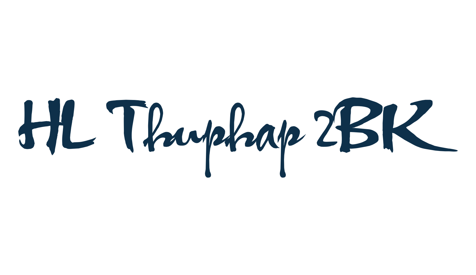 HL Thuphap 2BK, fancy decorative font preview