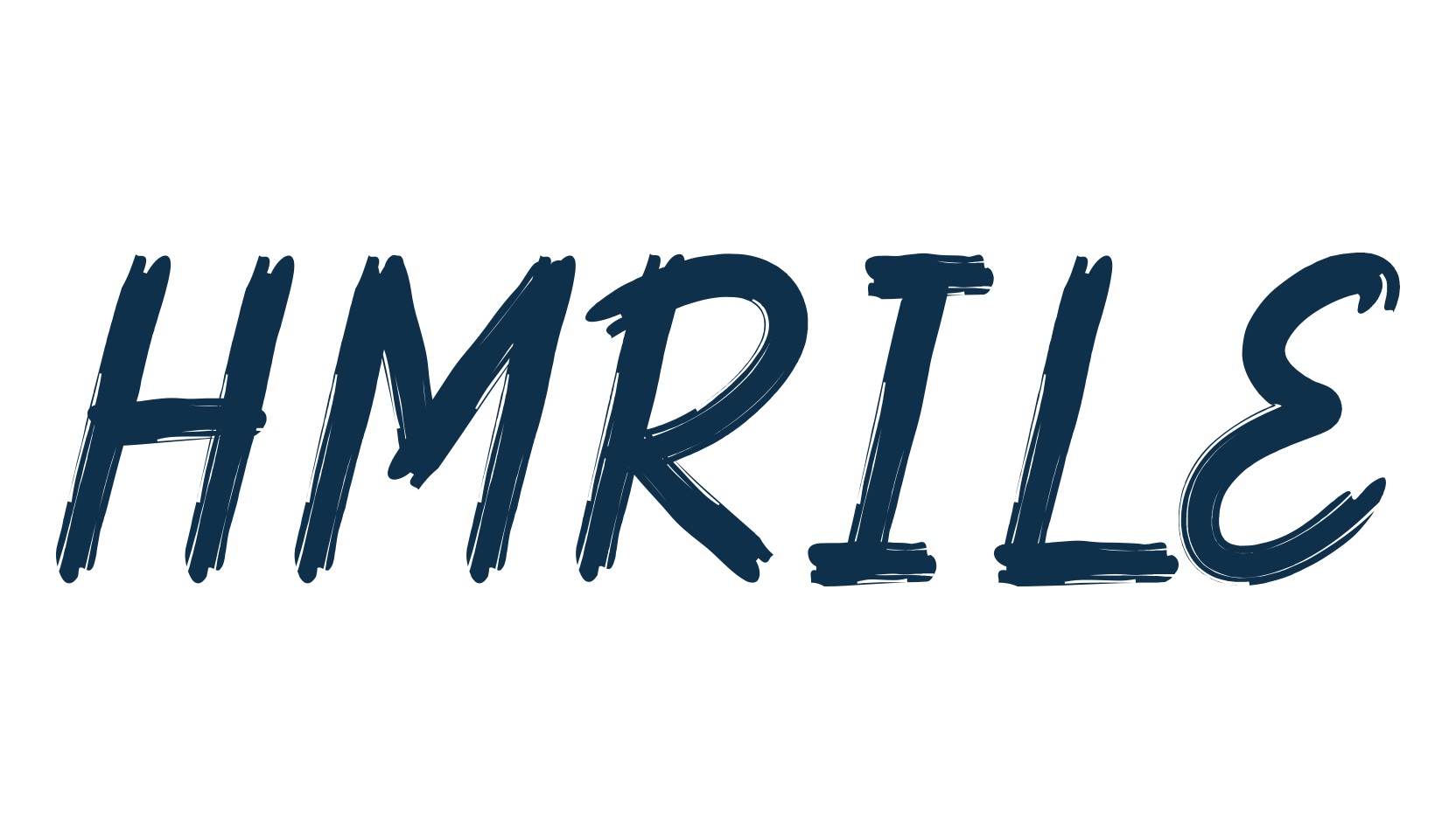 Hmrile, script brush fancy decorative calligraphy font preview