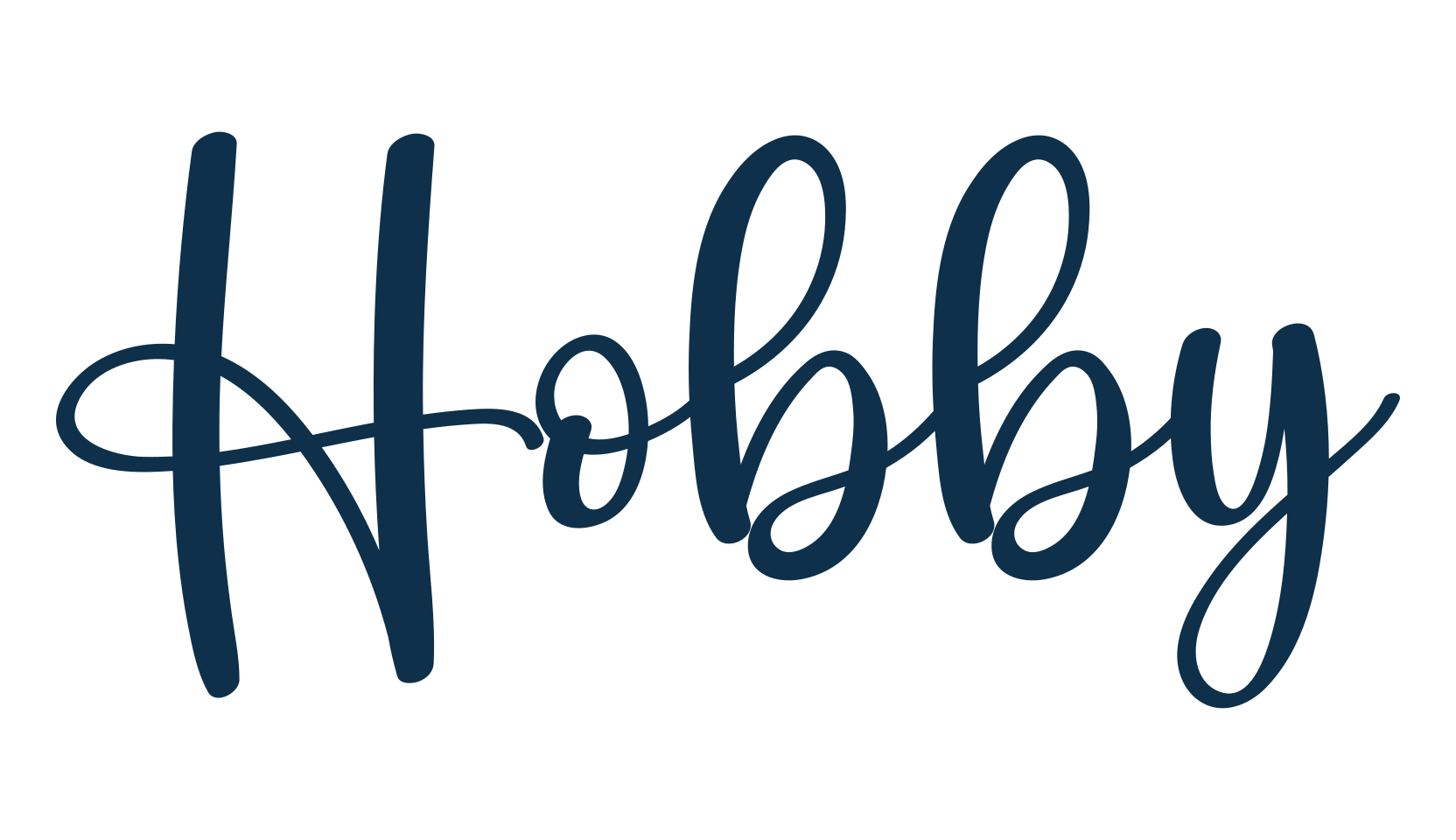 Hobby, script calligraphy fancy decorative font preview
