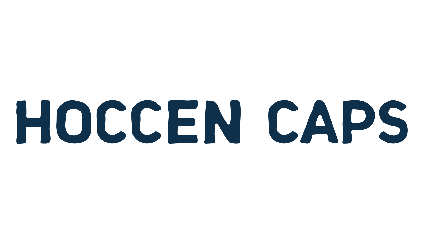Hoccen Caps, fancy eroded decorative font preview
