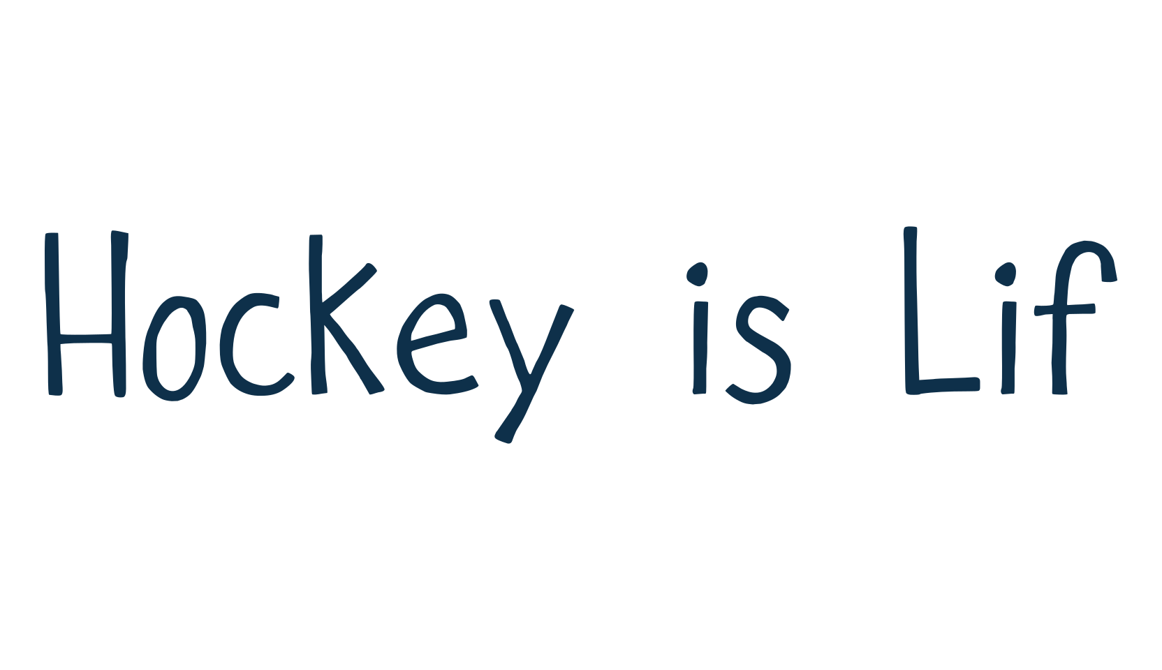 Hockey is Lif, fancy various decorative font preview