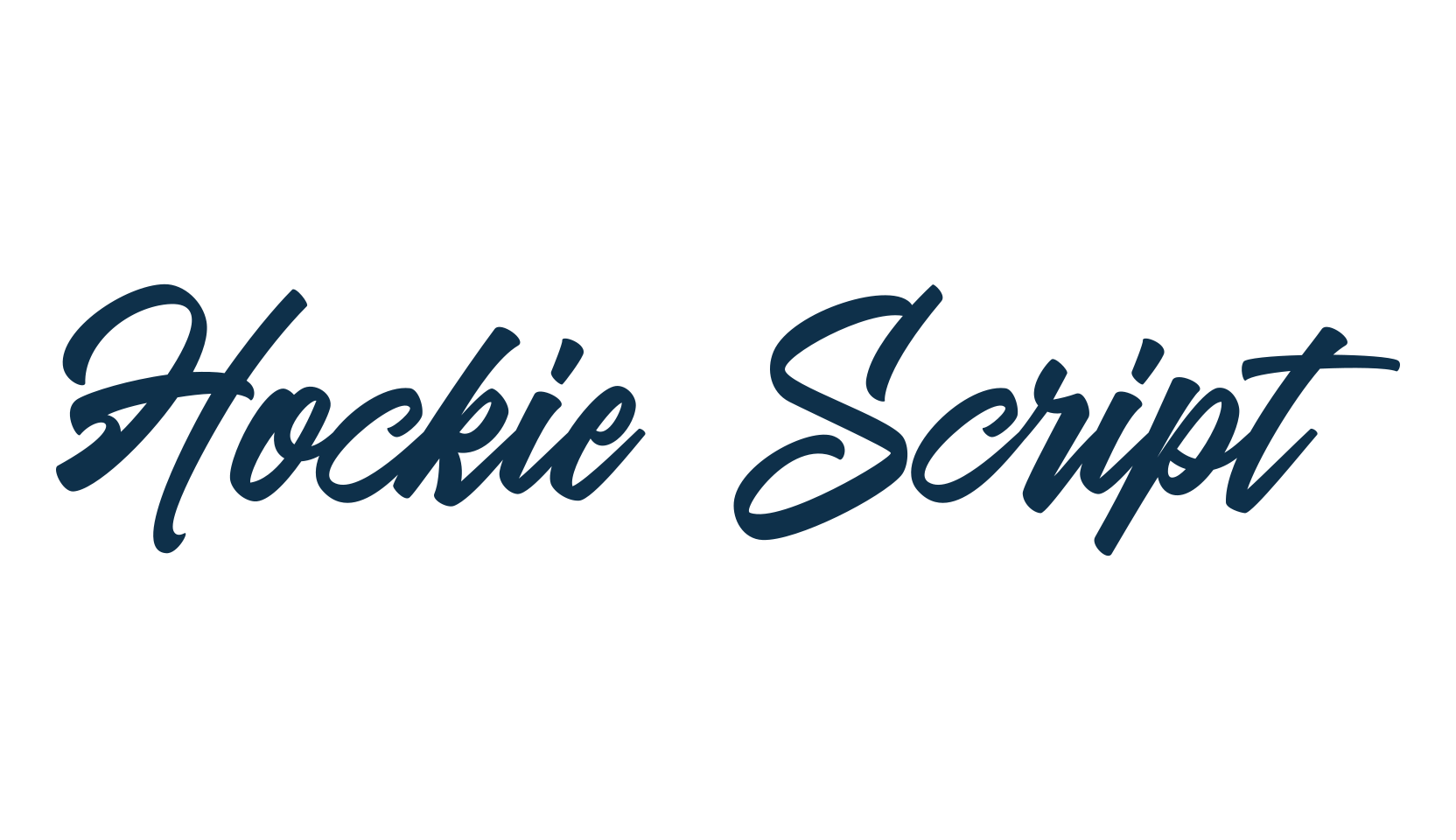 Hockie Script, script handwritten fancy decorative calligraphy font preview