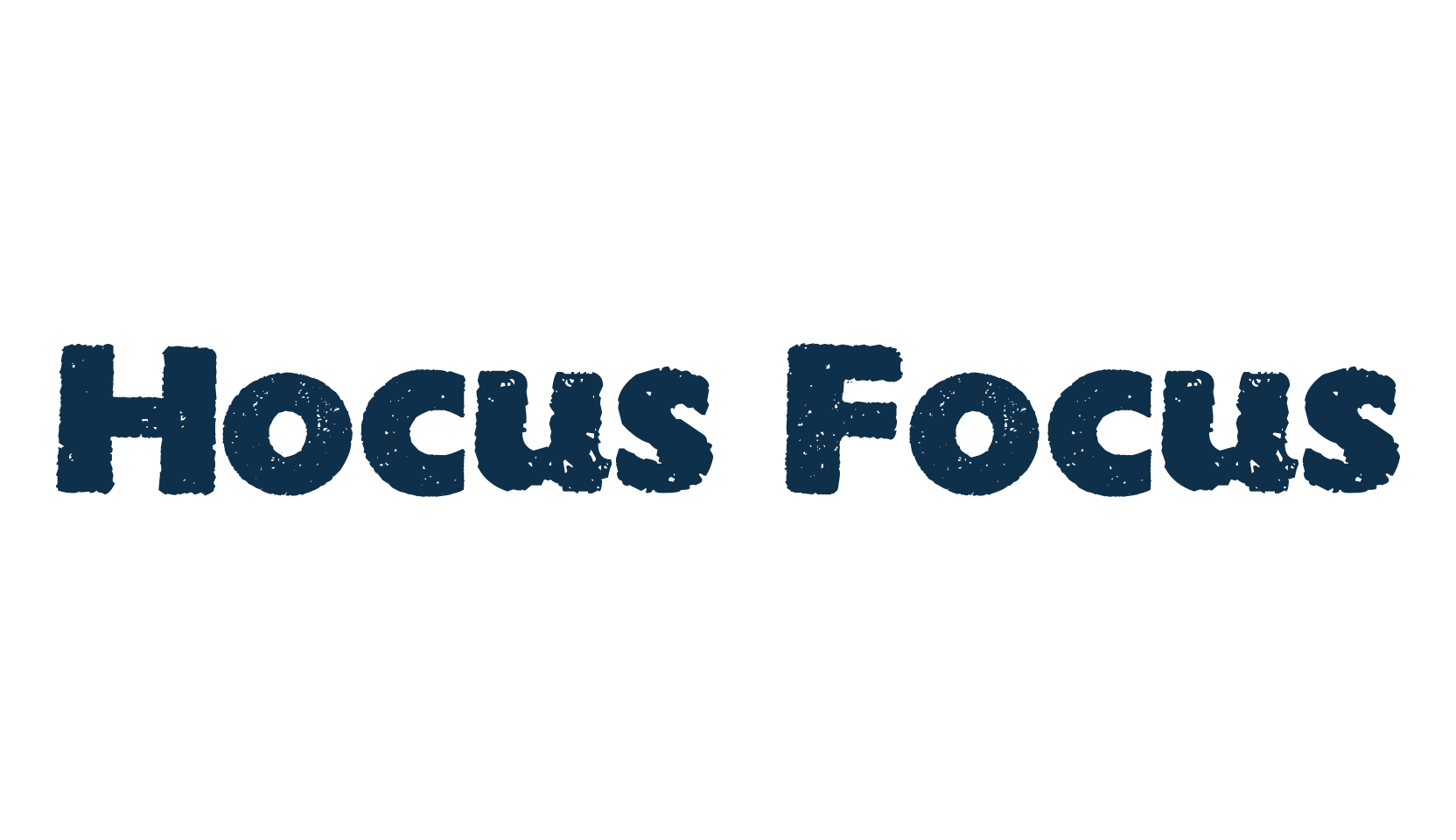 Hocus Focus, eroded font preview