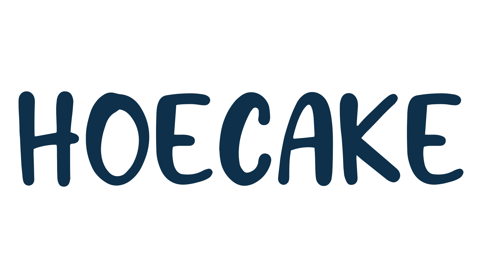 Hoecake, cartoon font preview