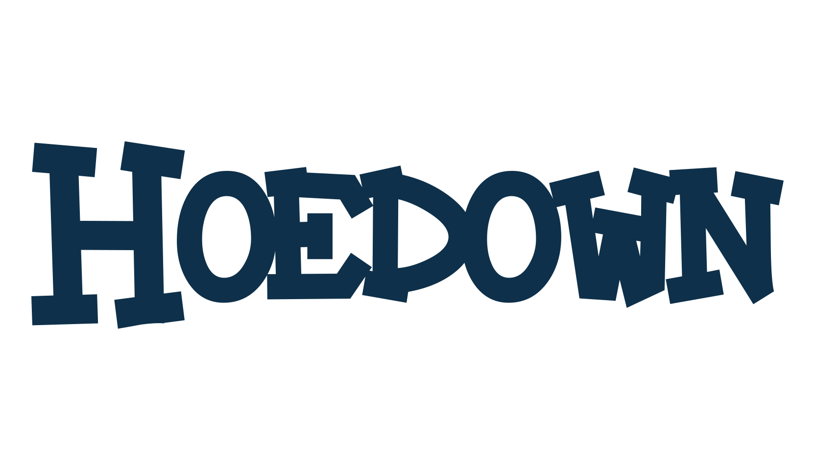 Hoedown (hoedown), cartoon font preview