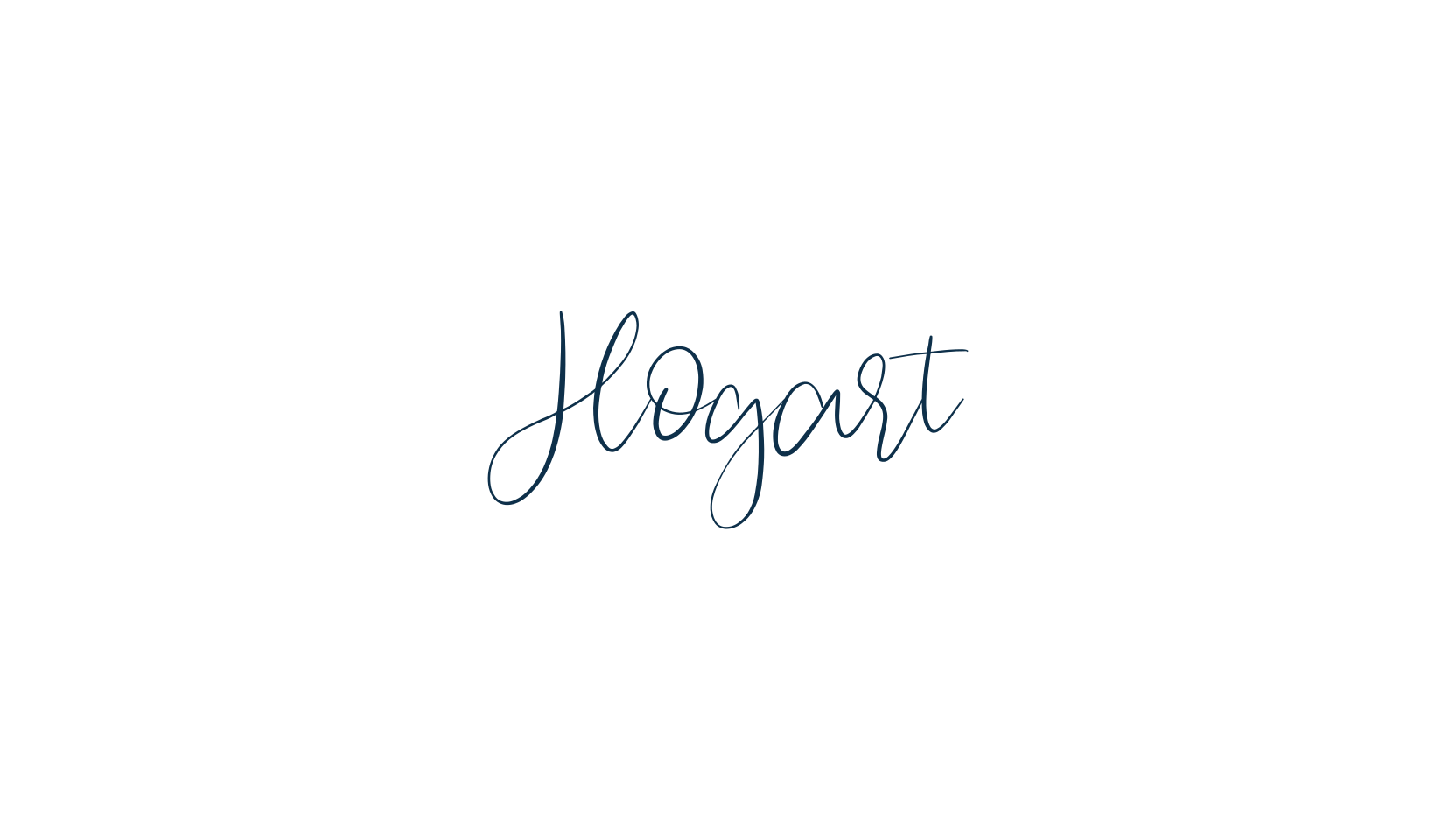 Hogart, handwriting font preview