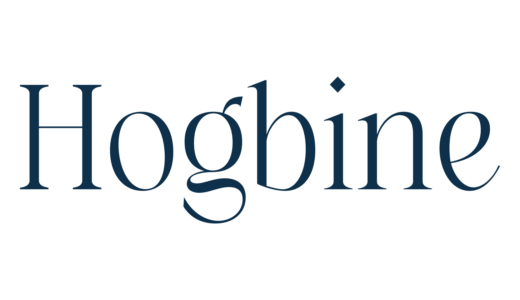 Hogbine, basic serif font preview