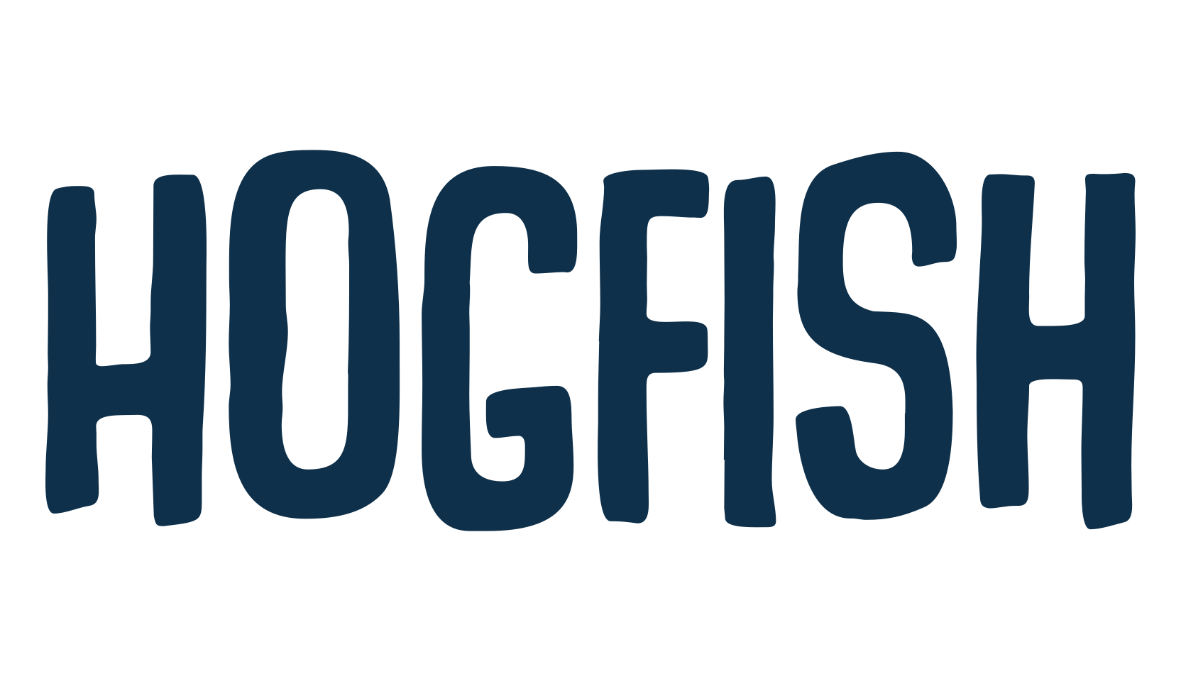 Hogfish, cartoon font preview