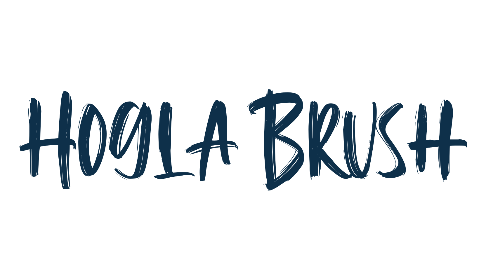 Hogla Brush, brush font preview