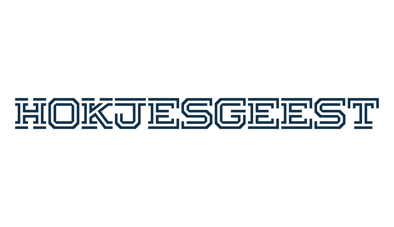 Hokjesgeest, techno square sci-fi font preview