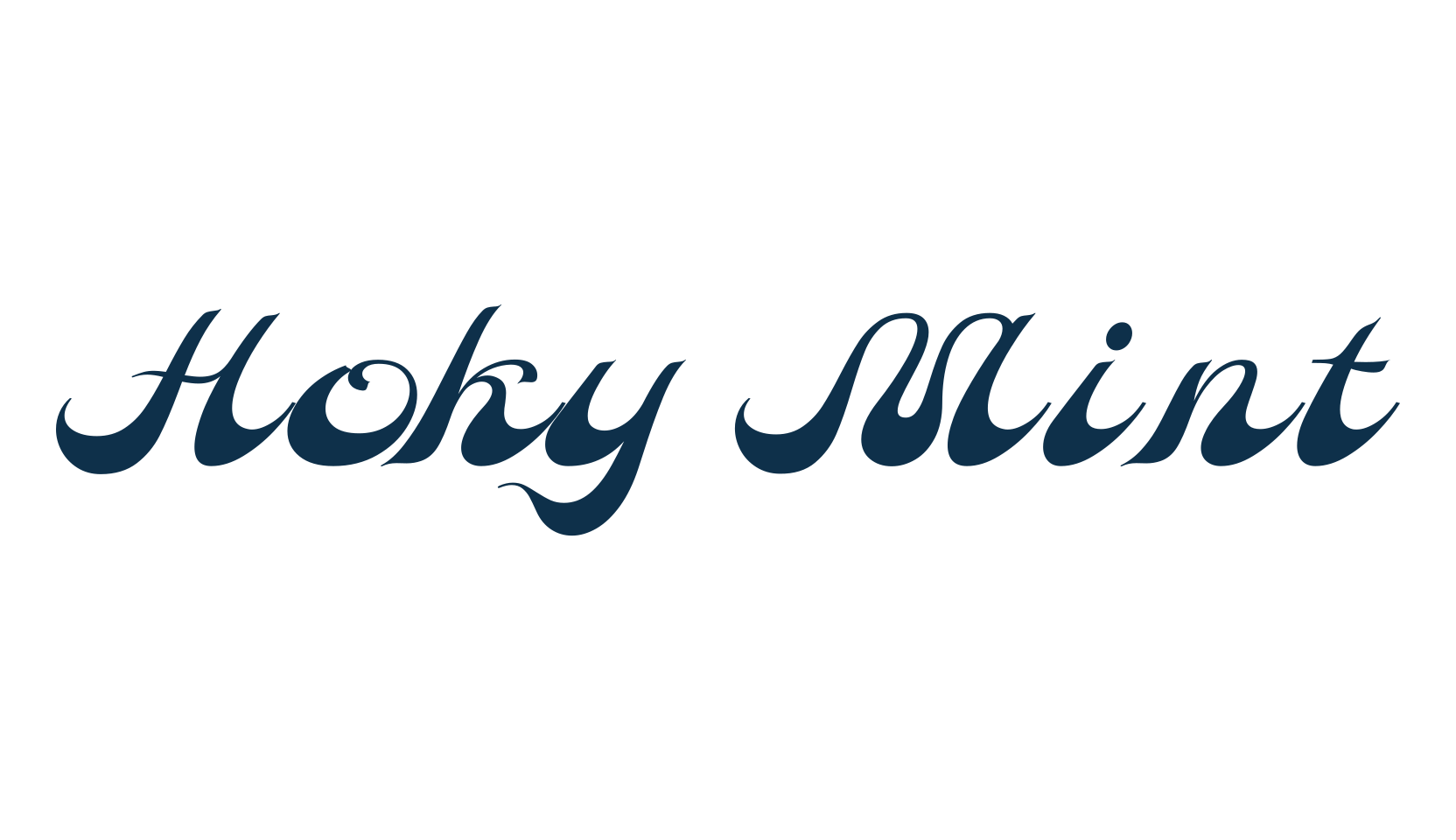 Hoky Mint, old school font preview