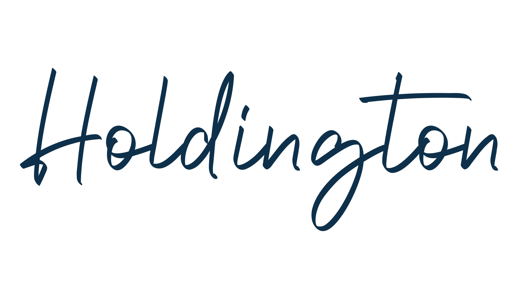 Holdington, script handwritten fancy decorative calligraphy font preview