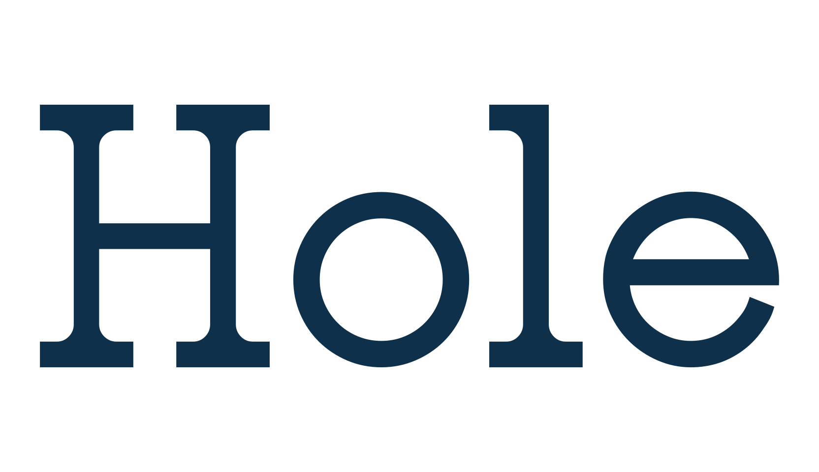 Hole, basic serif font preview