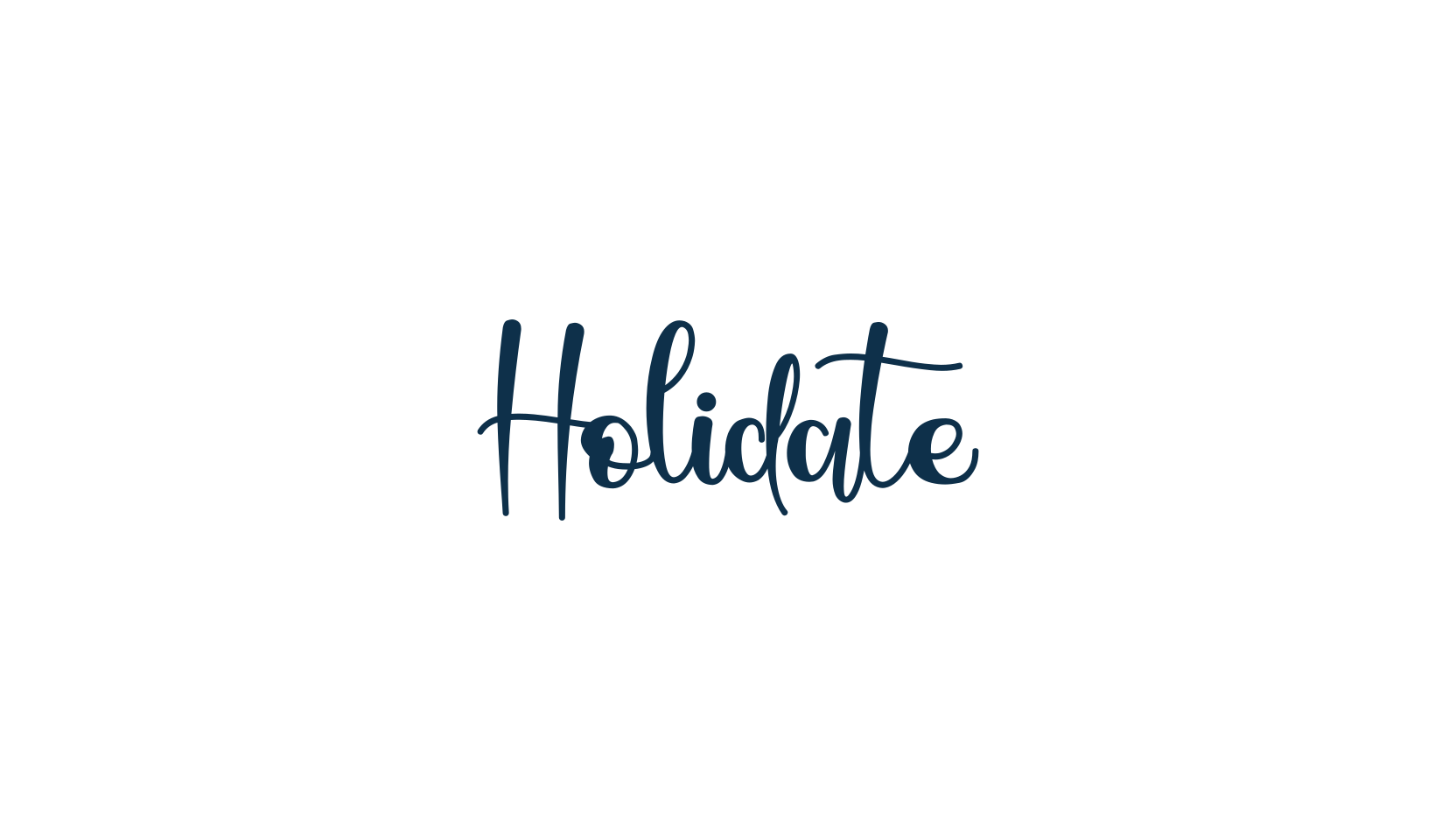 Holidate, calligraphy font preview