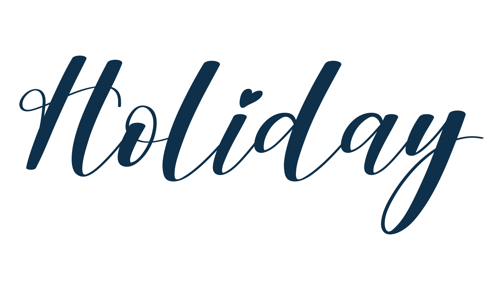 Holiday (holiday-11), fancy decorative font preview