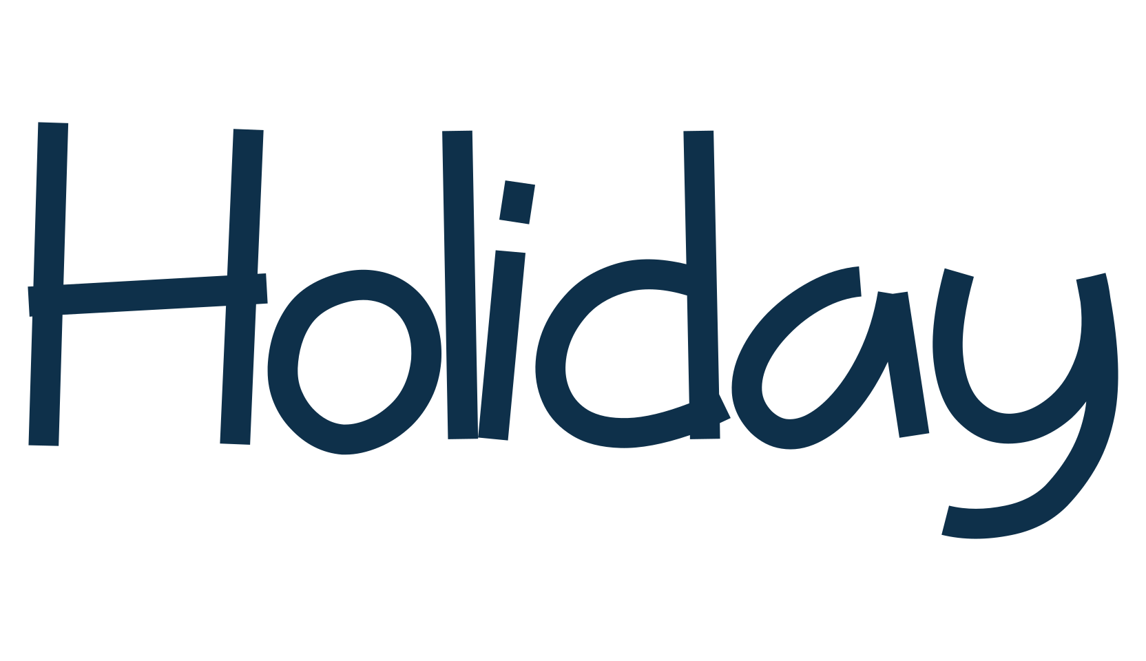 Holiday (holiday-3), fancy various decorative font preview