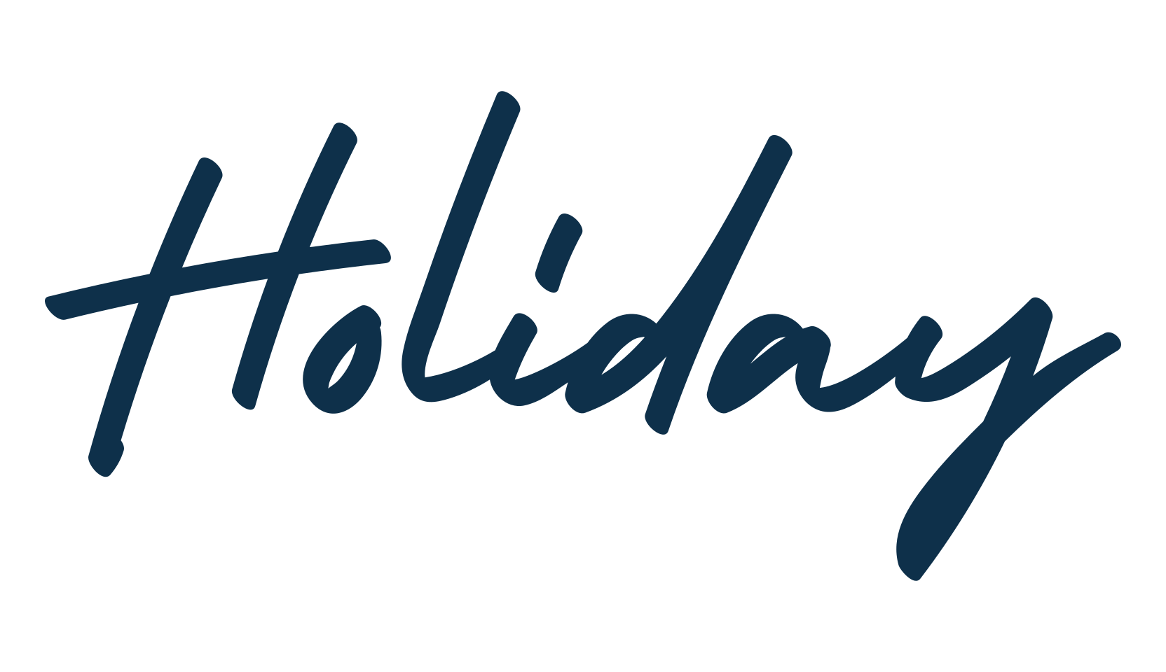 Holiday (holiday-4), handwriting font preview