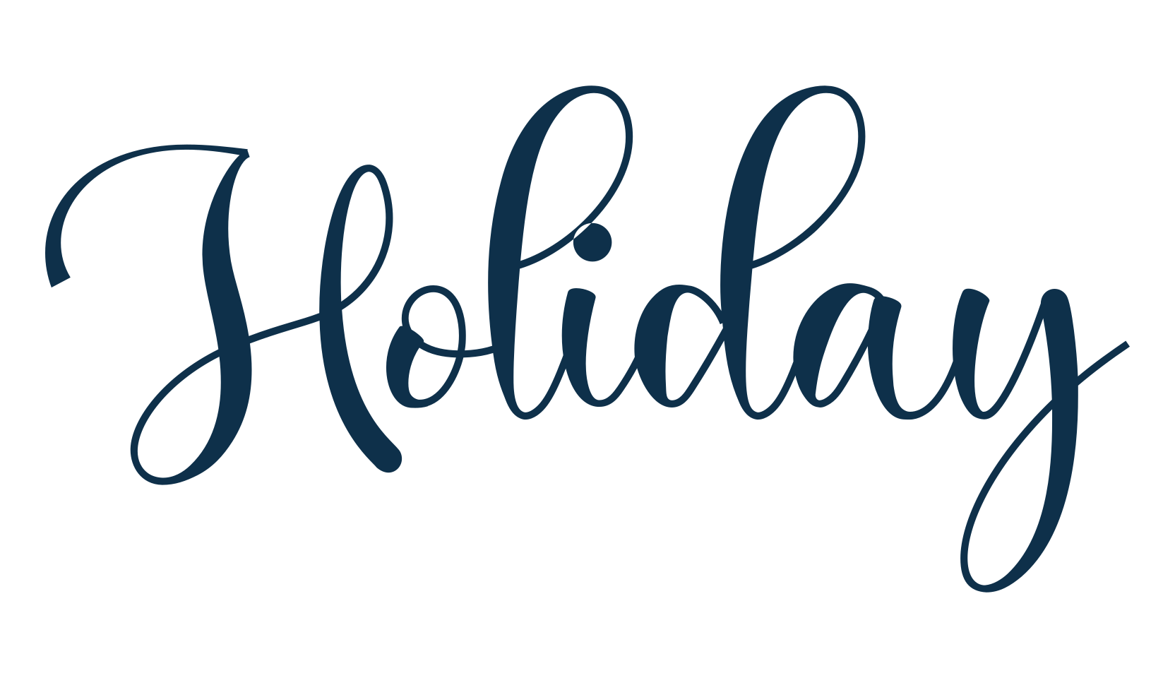 Holiday (holiday-6), calligraphy font preview