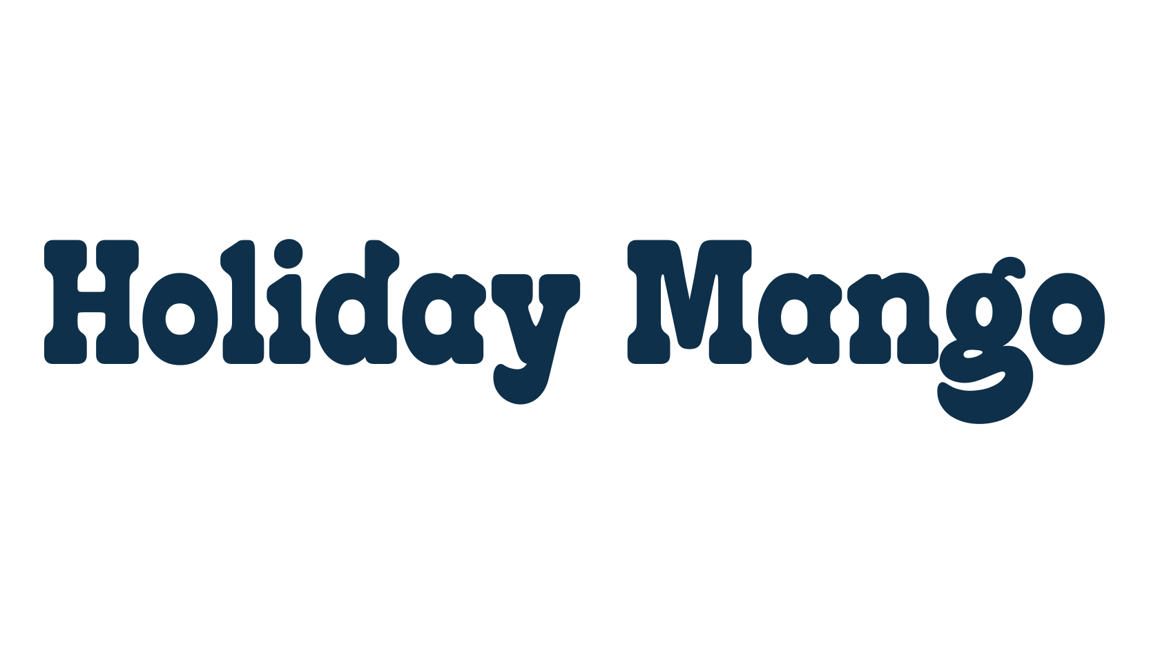 Holiday Mango, fancy retro decorative font preview