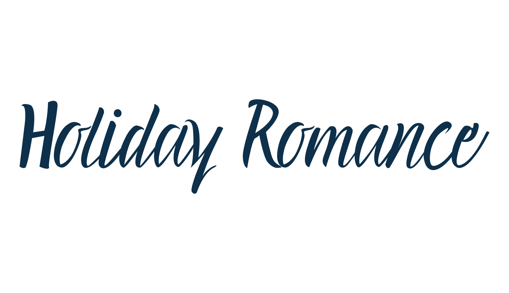 Holiday Romance, calligraphy font preview