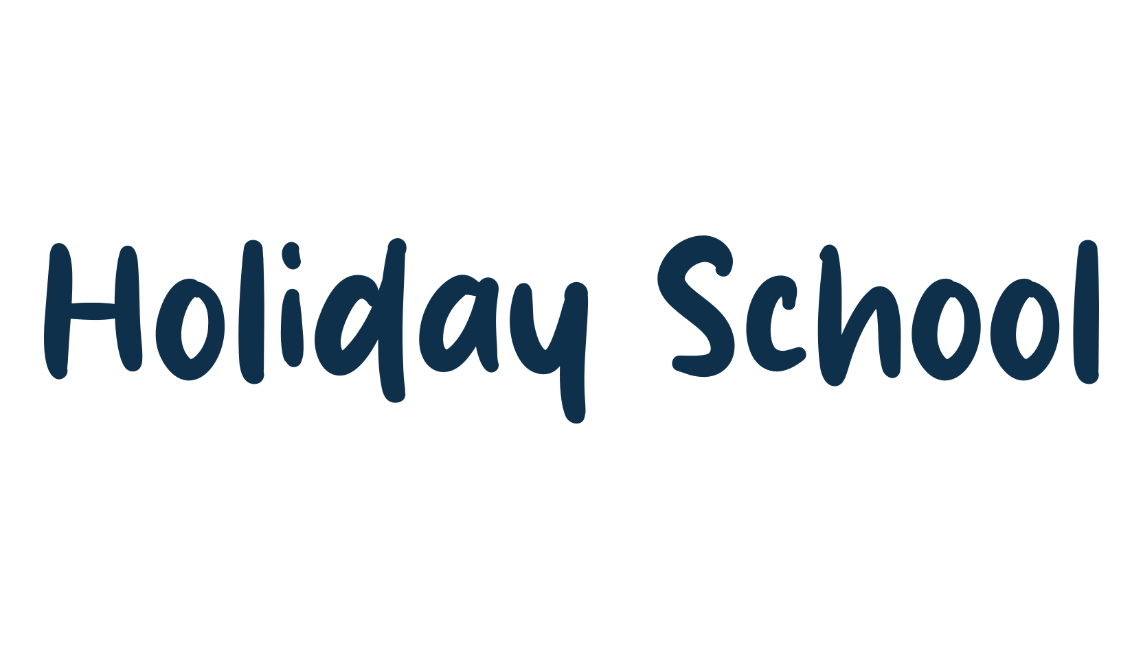 Holiday School, handwriting font preview