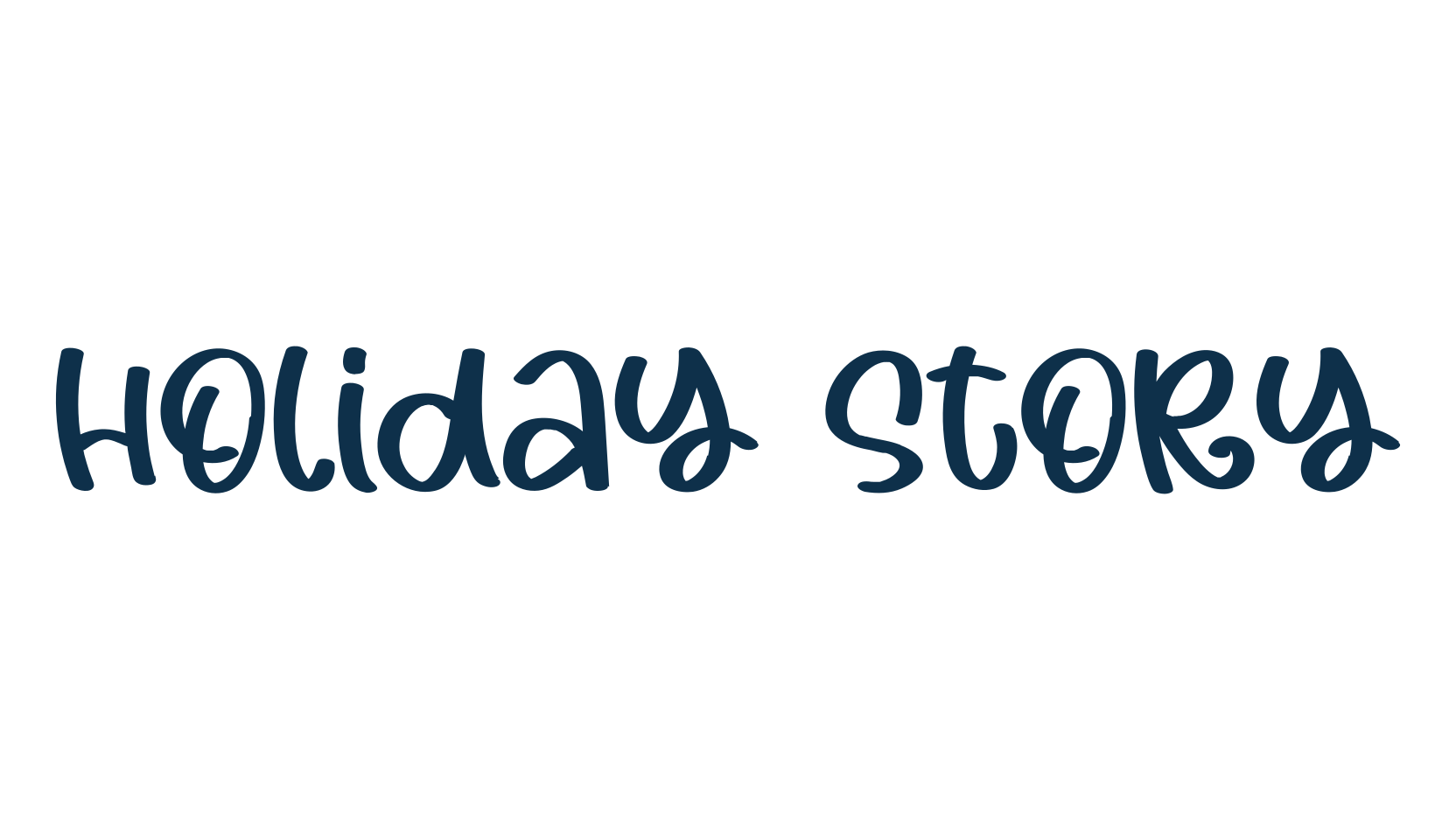 Holiday Story, fancy decorative font preview