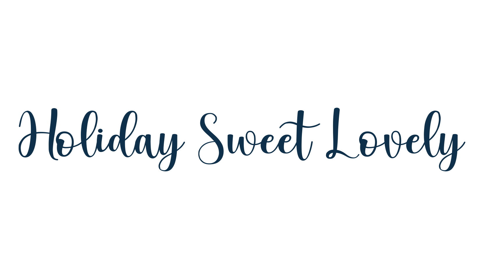 Holiday Sweet Lovely, script calligraphy fancy decorative font preview