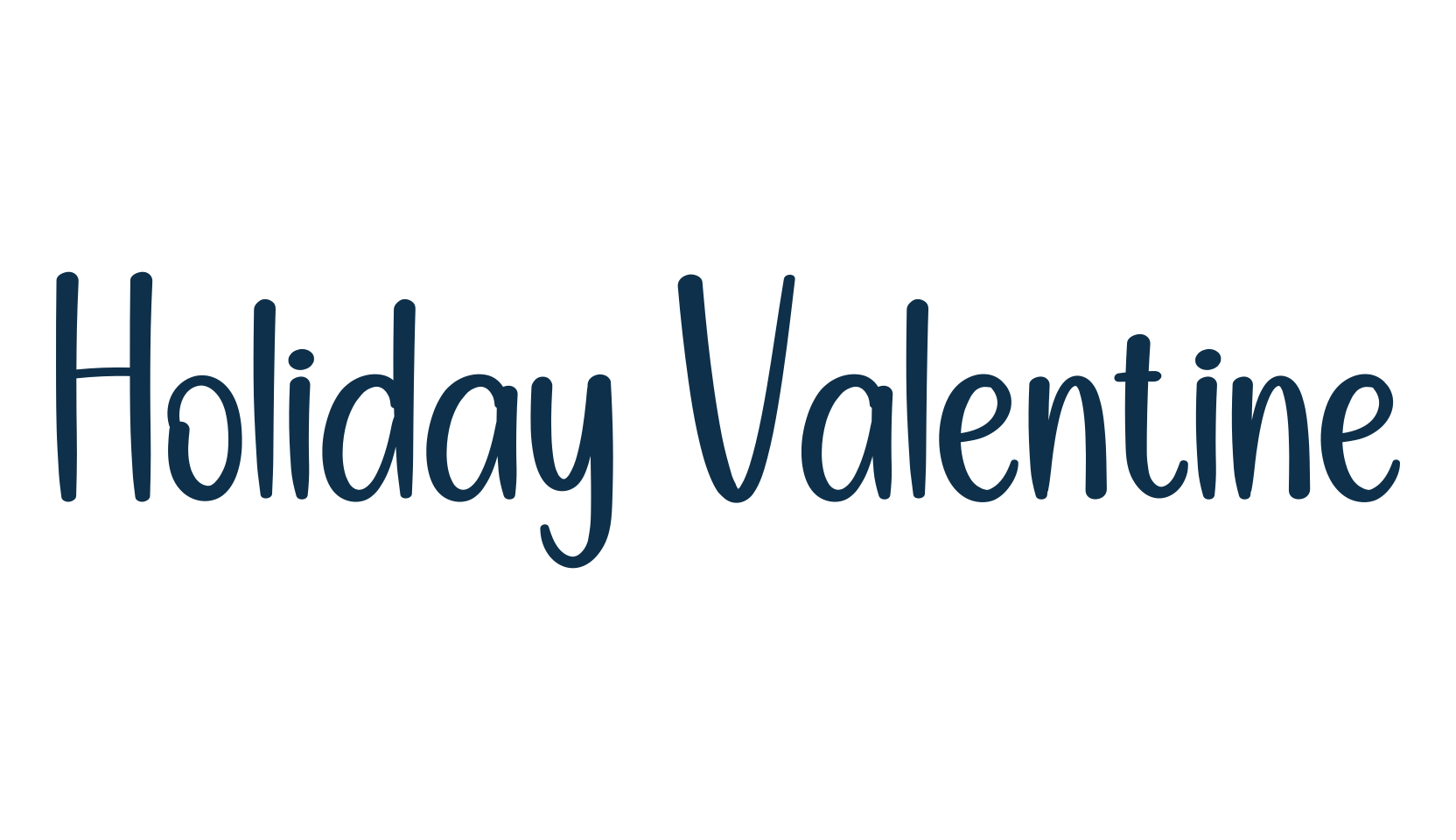 Holiday Valentine, fancy decorative font preview